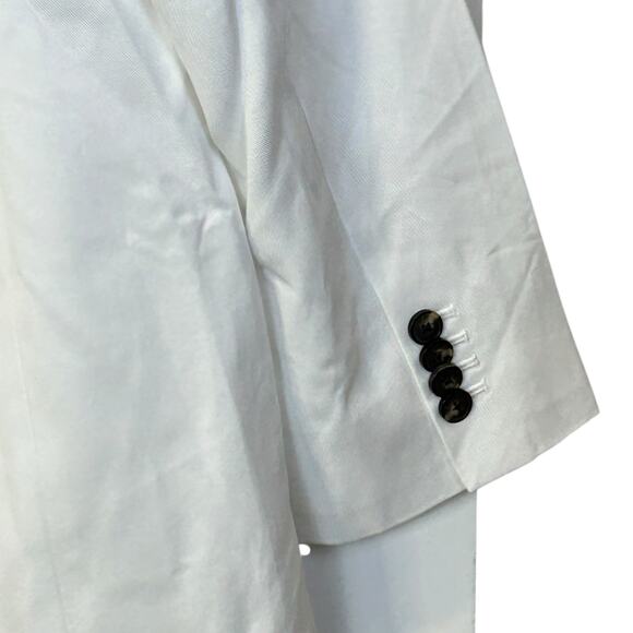 Everlane The Tencel Oversized Blazer Buttersmooth White Women Plus Size 14 NWOT - Picture 7 of 9